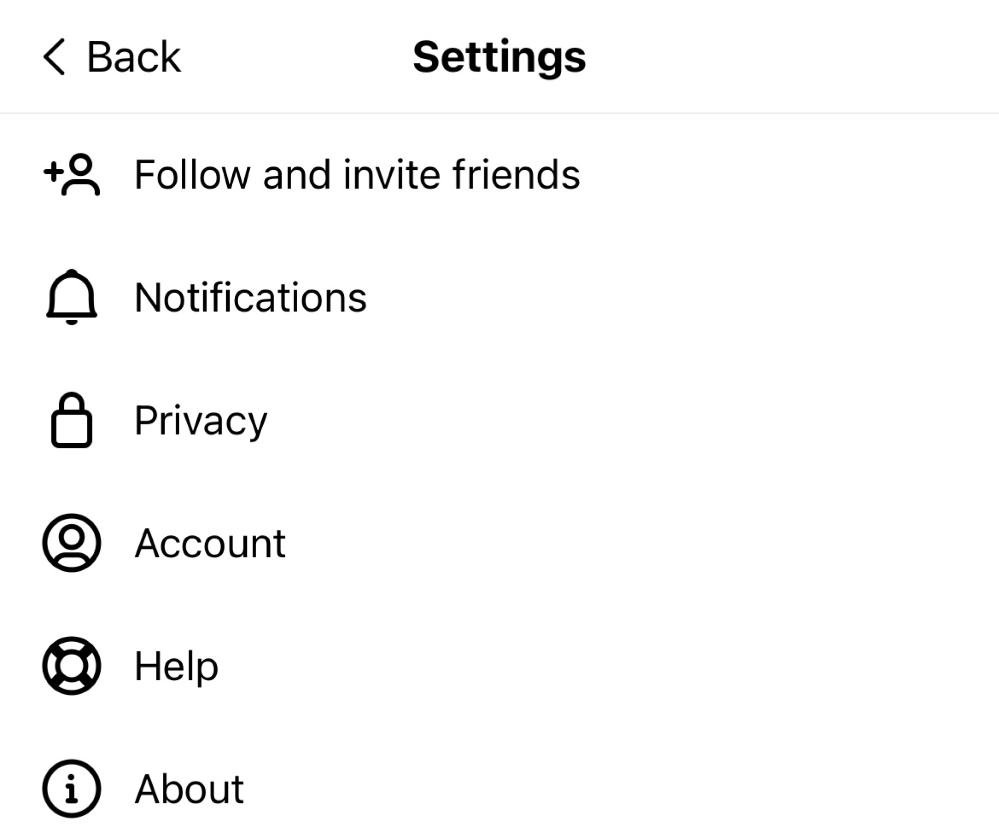 A screenshot of the settings page 