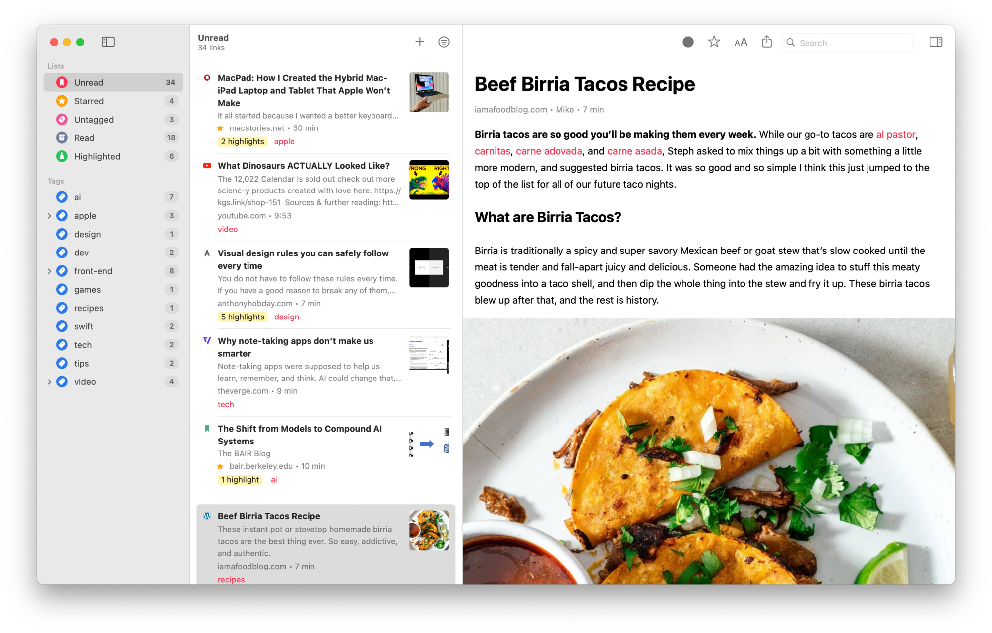GoodLinks app