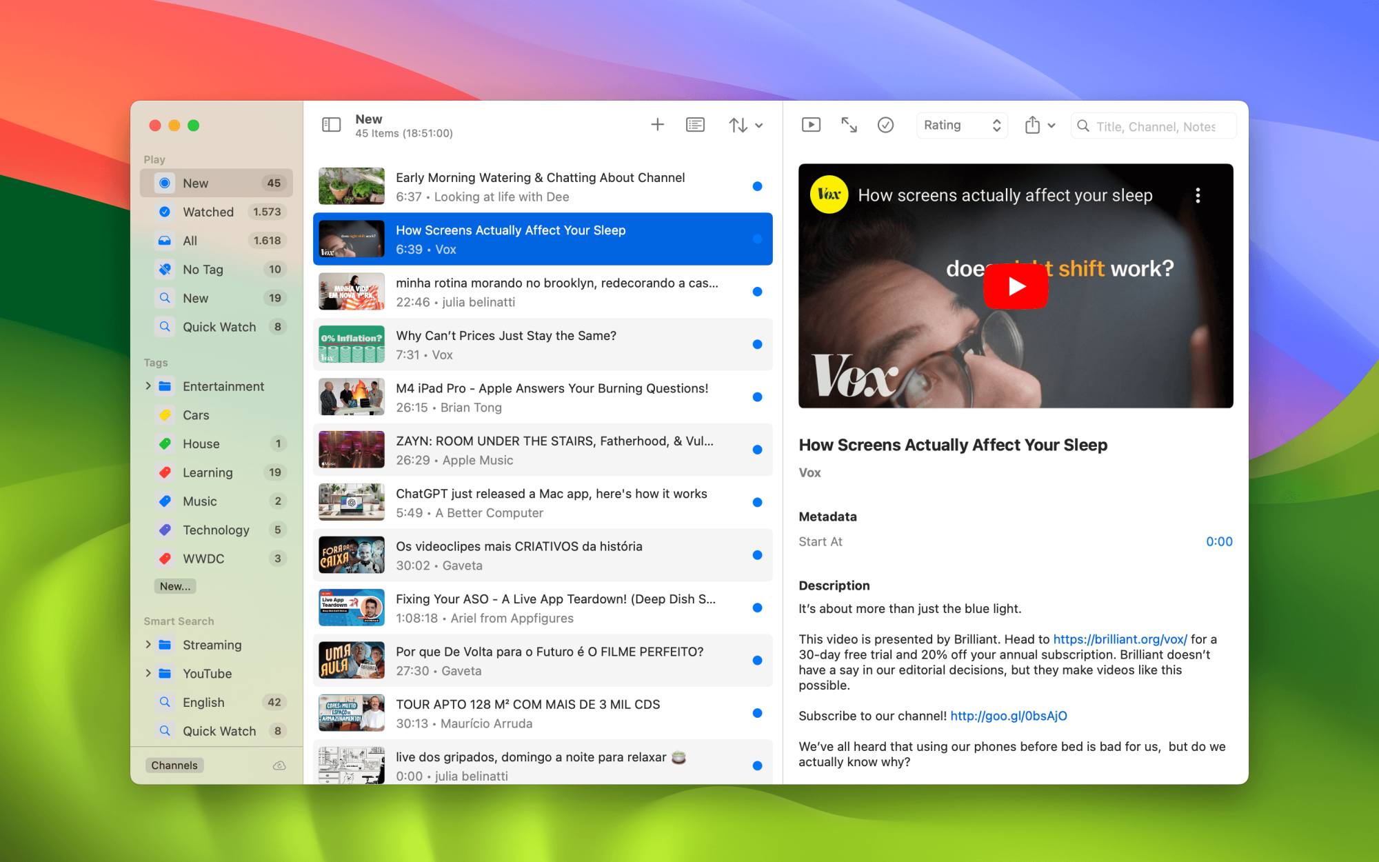 Play: Watch Later app